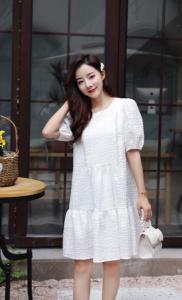 韩版重工订珠连衣裙,女装连衣裙,天使公主