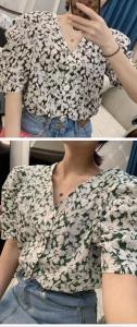 新款花上衣,女装,清晨
