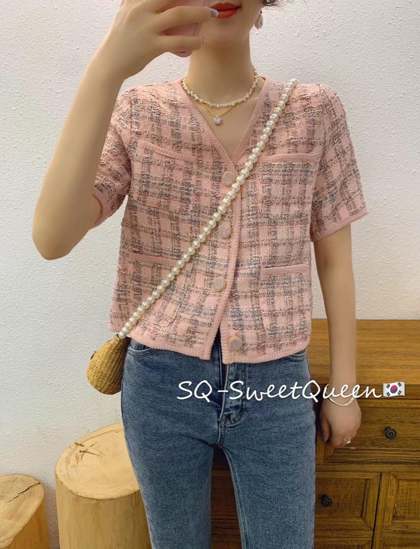夏季新款，小香风外套，女装，MAN YU 蔓羽