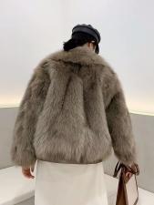 ZAF203同红双排皮扣真狐狸毛皮草外套，女装皮草，L·H·X