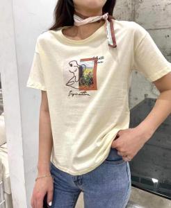 【现货】 丝巾T恤 SM,女装T恤,L.F.original邻风