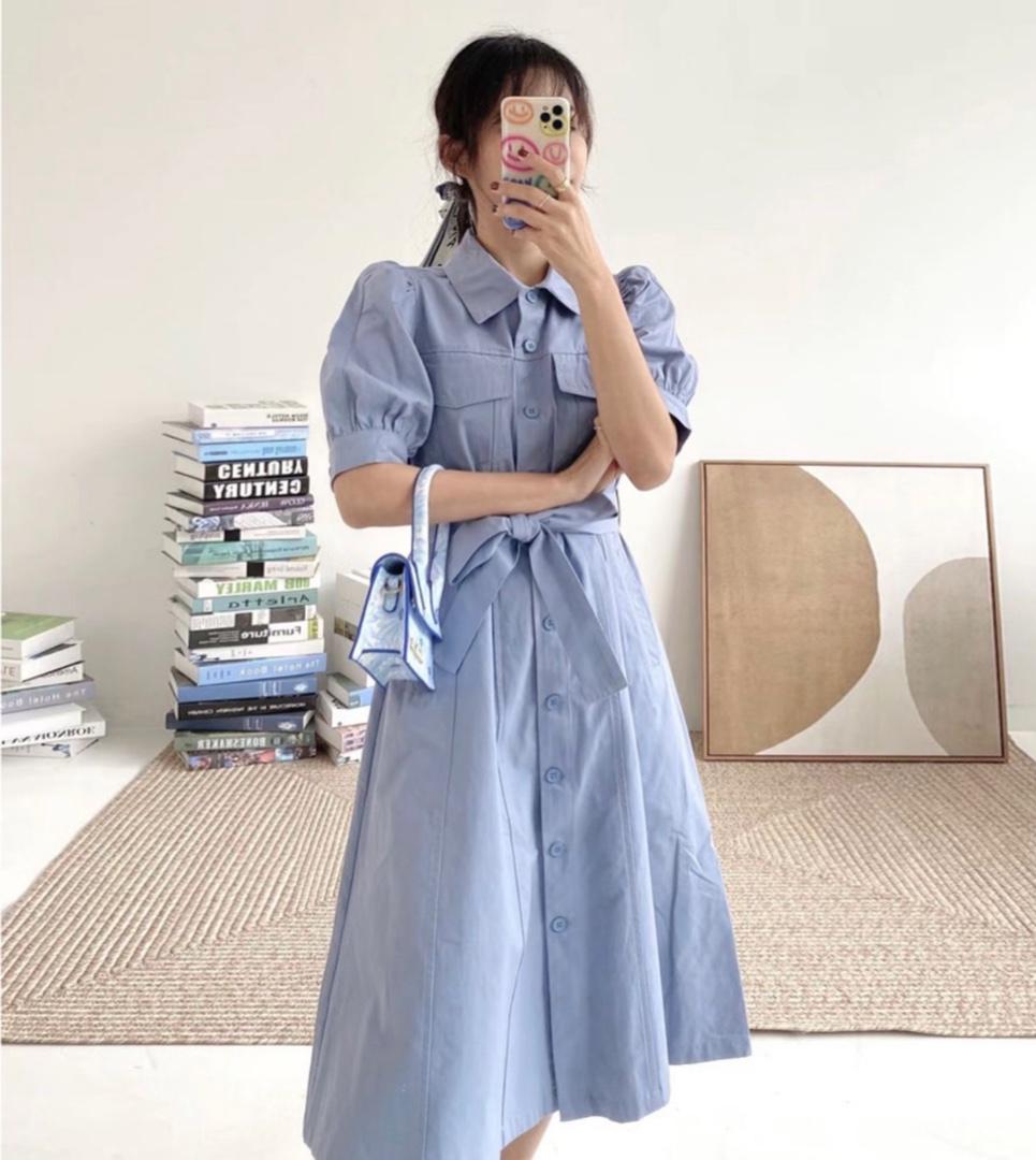现货夏季连衣裙，女装连衣裙，茶玛