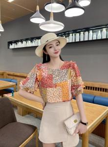 夏季新款 花色小衫，女装，斐伦缇娜