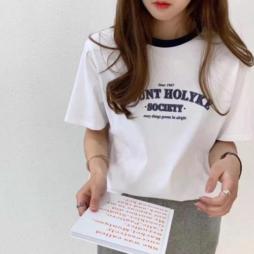 （现货）夏季新款，糖果色领拼色韩味T，女装，小时代