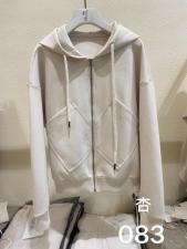 现货春设计感简易连帽拉链斜口袋长袖百搭女外套，女装，ABout阿布