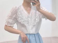 夏季新款洋气小衫，女装，依洛菲