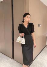 手工定钻连衣裙，女装连衣裙，AL·艾琳