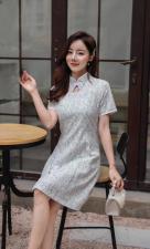 【现货】夏季新款改良旗袍连衣裙，女装婚纱/旗袍/礼服，芷炫