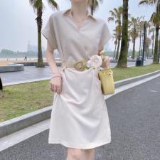 现货专做衬衣连衣裙，风格简约大气上档次，女装连衣裙，靓丽诗纷