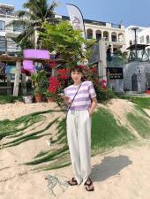 新品棉麻T，女装，ANRUILA