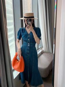 牛仔连衣裙,女装连衣裙,德咔俪