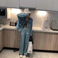 11871188绿色小香套装，女装职业装，XTZ style
