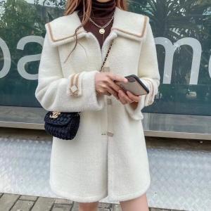 秋冬七彩黄金貂外套大衣,女装,青羽鹤
