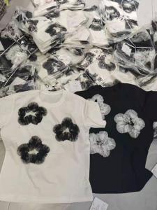 现货夏季花朵上衣黑白2色,女装,泓利