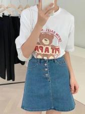 夏季新款：新款简韩T恤，女装T恤，嫒可儿