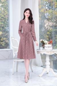 现货，棉麻连衣裙,女装连衣裙,金典明美