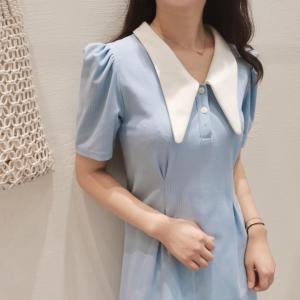 学院风 韩版修身小女人连衣裙，女装连衣裙，YI MAN