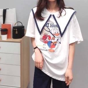 新款海军领棉T,女装,云落伊里