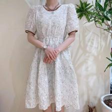 泡泡连衣裙，女装连衣裙，ZMZF