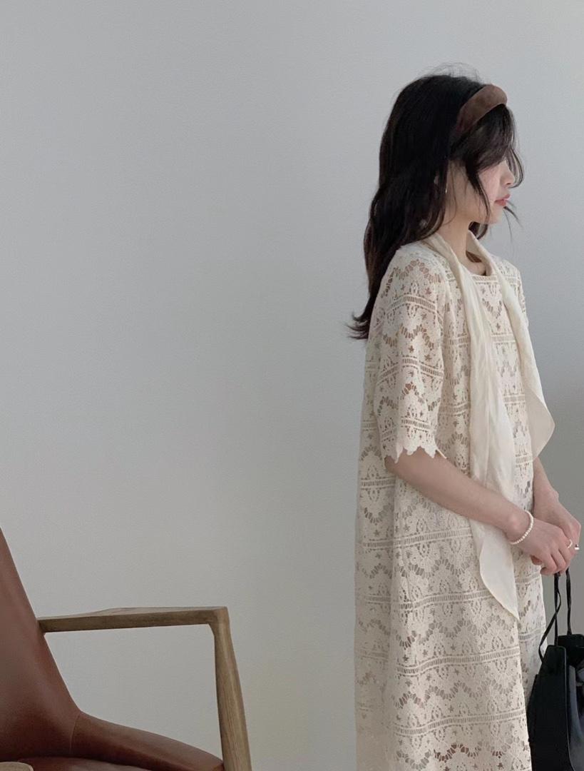 夏季新款，水溶花连衣裙，女装连衣裙，9roove