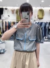 格子上衣，女装，魅力布梵
