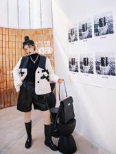 蝴蝶结短棉衣，女装棉衣/棉服，YOUER DENG