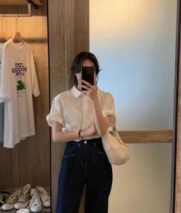 2021年夏季新款韩版衬衣女,女装,涵美人