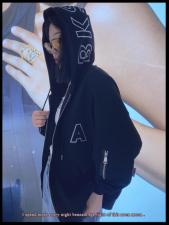 时尚立体字母卫衣，女装卫衣/绒衫，DD+(4F)