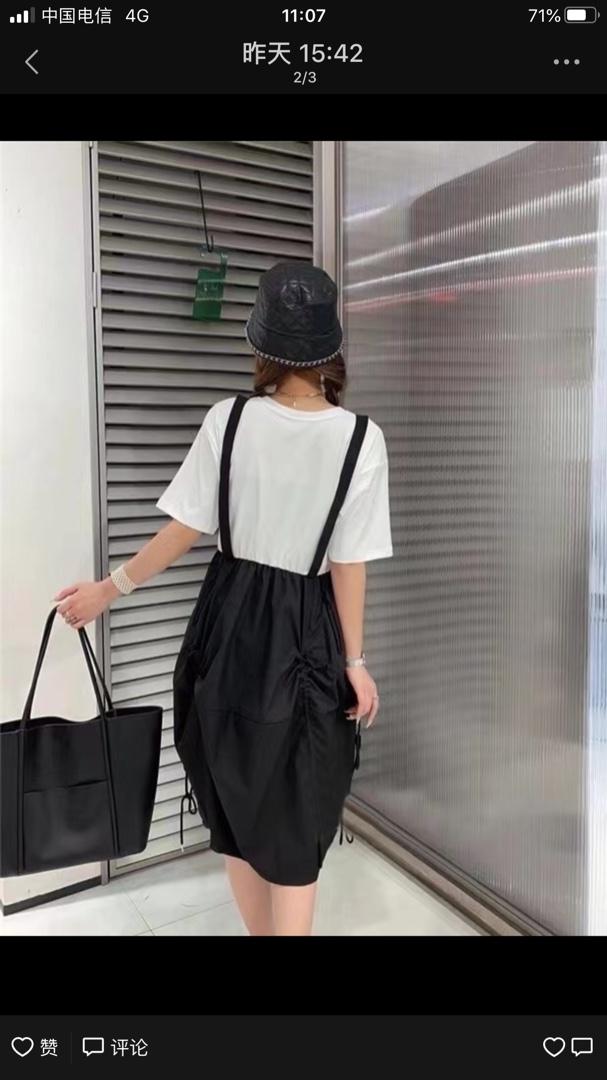 夏季新款套褲套裙连衣裙，女装连衣裙，六语意法店