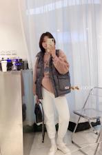 现货冬季韩版简约羽绒马甲，女装马夹，涵美人