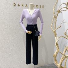 DR新款冰丝交叉上衣搭配百褶神裤套装！，女装职业装，DARA ROSE
