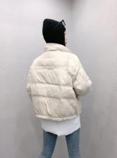 DG851韩版新款时尚立领保暖百分百羽绒服，女装羽绒服，L·H·X