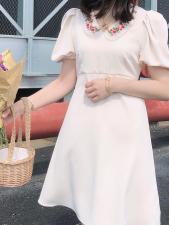 【现货】复古刺绣领连衣裙，女装连衣裙，ONE