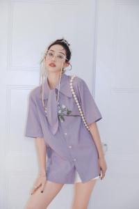 蝴蝶结衬衫，女装衬衫，SHALLGAR