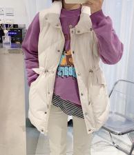现货冬季羽绒中长马甲，女装马夹，涵美人