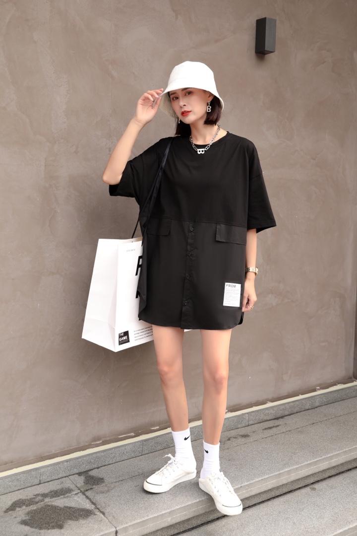 拼接上衣，女装，酷巴黎