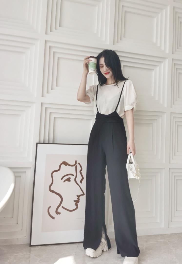 韩版显瘦大长腿背带裤，女装，YO\VLF雅洛菲