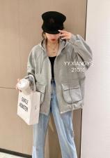 妍妍香衣舍21016。韩版连帽休闲刺绣外套，女装，香衣舍