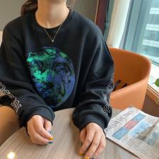 现货，爆地球卫衣，女装卫衣/绒衫，青迈国际