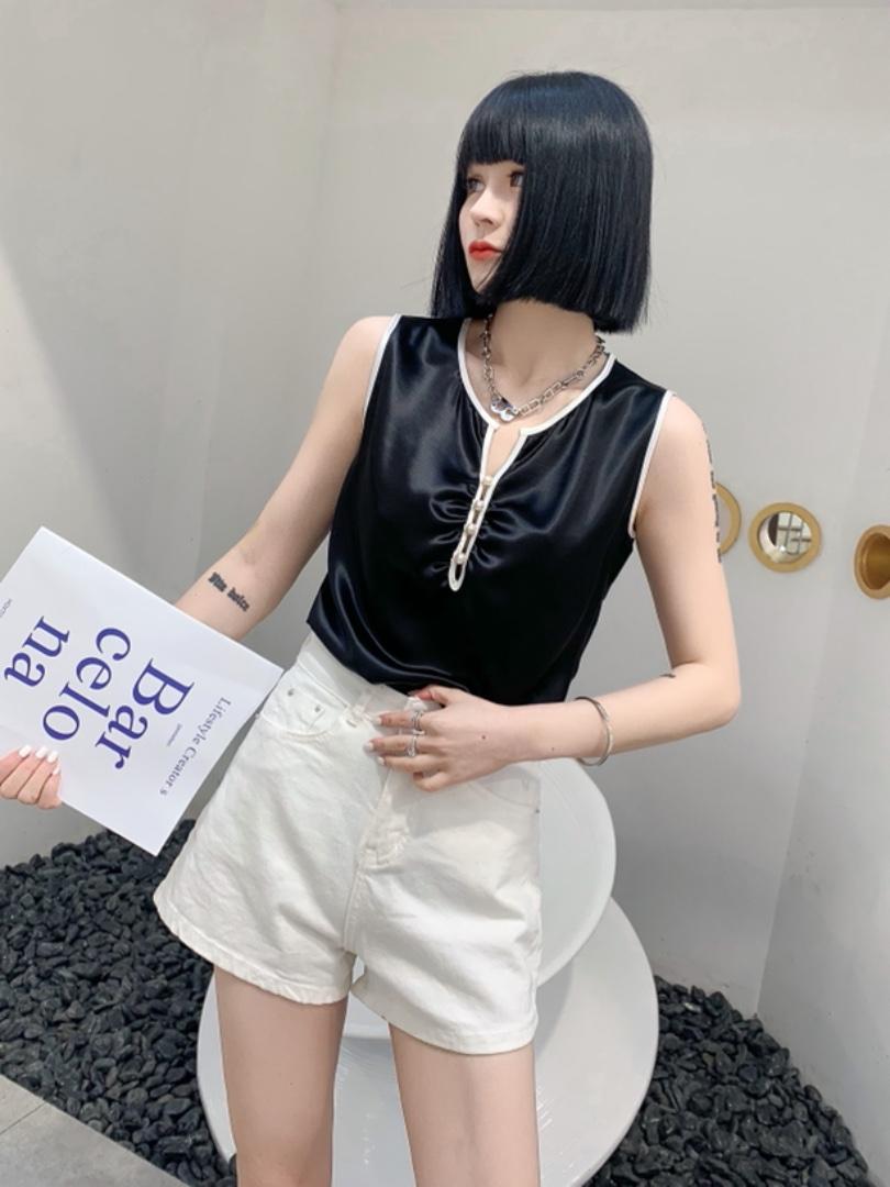 洋气无袖背心，女装背心吊带，奥丝雅 靡曼