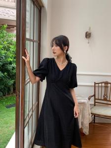 小方格连衣裙,女装连衣裙,莉泽贝妮