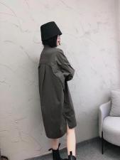 XL9815春季新品时尚简约休闲衬衫，女装衬衫，L·H·X