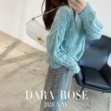 马海毛巴洛克钩花镂空毛衣！浪漫主义，女装针织衫/毛衣，DARA ROSE