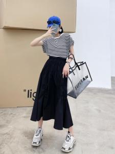 欧货同款条纹套装,女装职业装,玩美