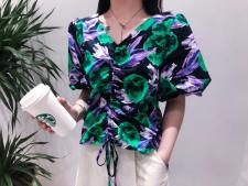 碎花小衫，女装，橙色恋人