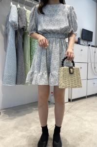 夏季新款韩版鱼尾碎花连衣裙，女装连衣裙，cosette(4F)