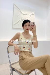 针织绣花两件套,女装,REVE LIU