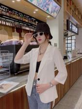 现货夏季新款修身显瘦防晒西服，女装，韩衫衣社