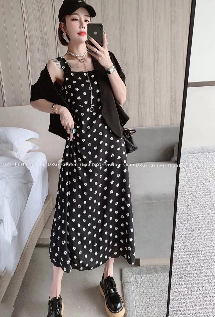 二件套连衣裙，女装连衣裙，秋莎明月