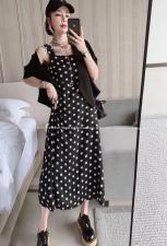 二件套连衣裙，女装连衣裙，秋莎明月